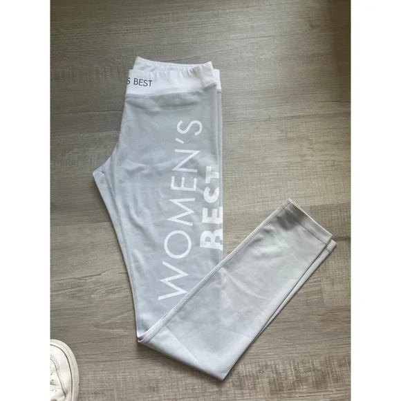 Like‎ new Women's best medium white gray Leggings - Picture 3 of 12
